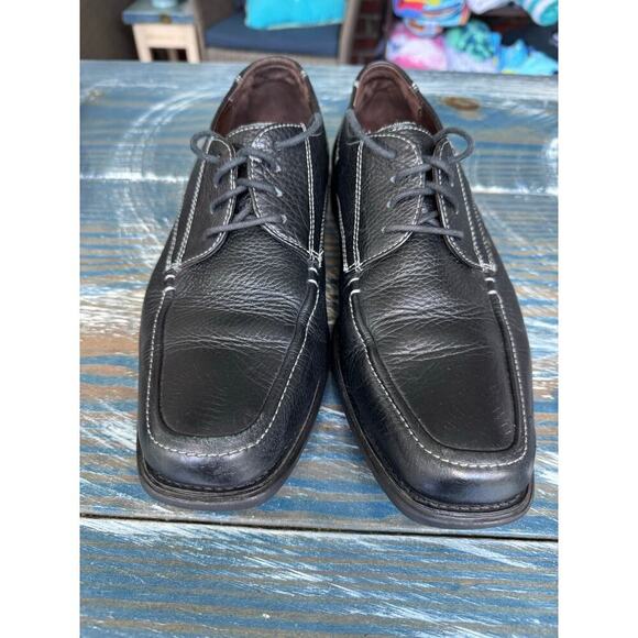 Johnston & Murphy Flex Black Leather Sheepskin Derby men's shoes size 9.5 - Picture 13 of 14